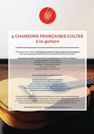 5 chansons françaises cultes tab