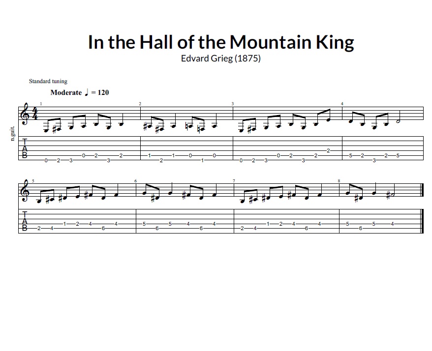 In the hall tab image
